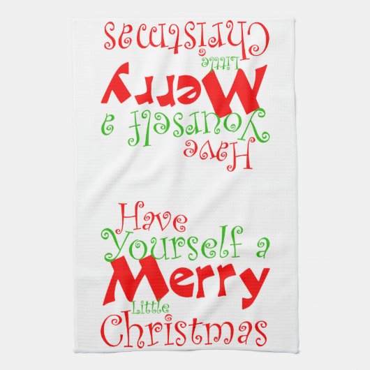 Linge De Cuisine Joyeux Noël (Vertical)