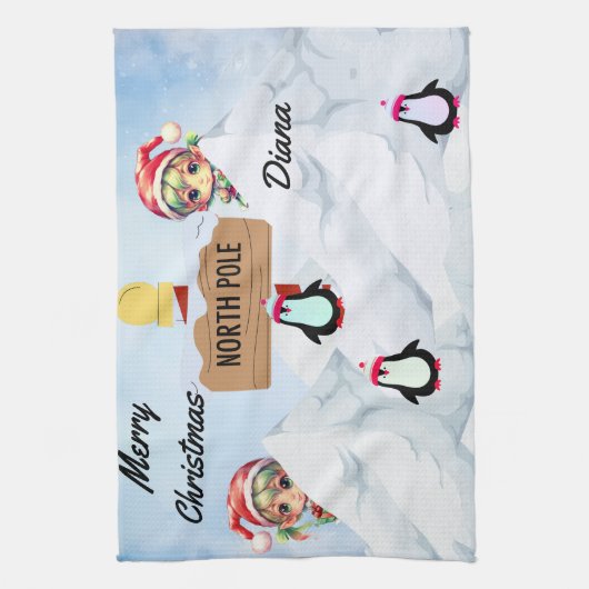 Linge De Cuisine Joyeux Noël (Vertical)