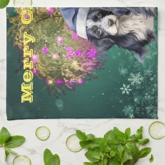 Linge De Cuisine Joyeux Noël (Plié)