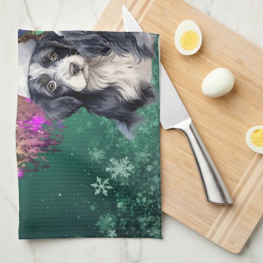 Linge De Cuisine Joyeux Noël (Quart Plié)