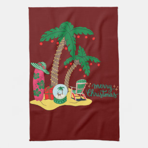 Linge De Cuisine Joyeux Noël à la plage