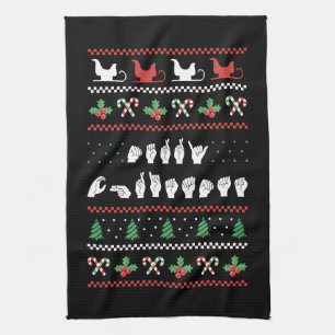 Linge De Cuisine Joyeux Noël - ASL American Sign Language I