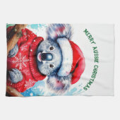 Linge De Cuisine Joyeux Noël australien Koala (Horizontal)