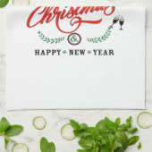 Linge De Cuisine Joyeux Noël Bonne année (Plié)