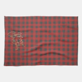 Linge De Cuisine Joyeux Noël Buffalo Plaid Holiday (Horizontal)