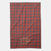 Linge De Cuisine Joyeux Noël Buffalo Plaid Holiday (Vertical)
