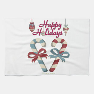 Linge De Cuisine Joyeux Noël Cœur de Canne à Sucre