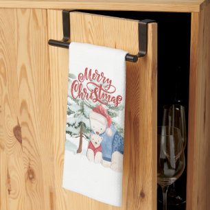 Linge De Cuisine Joyeux Noël Création de vacances adorable