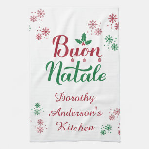 Linge De Cuisine Joyeux Noël Cuisine italienne de Noël