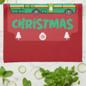 Linge De Cuisine Joyeux Noël de Motorhom RV (Plié)