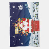 Linge De Cuisine Joyeux Noël de Père Noël Crew (Vertical)