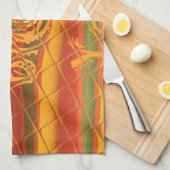 Linge De Cuisine Joyeux Noël Dieu Béni Vous Couleurs Design (Quart Plié)