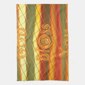 Linge De Cuisine Joyeux Noël Dieu Béni Vous Couleurs Design (Vertical)