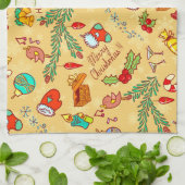 Linge De Cuisine Joyeux Noël Et Bonne Année (Plié)