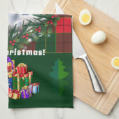 Linge De Cuisine Joyeux Noël et Bonne Année 20XX Snowman (Quart Plié)