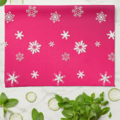 Linge De Cuisine Joyeux Noël et Bonne Année ! Neige XMAS 2023 (Plié)