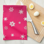 Linge De Cuisine Joyeux Noël et Bonne Année ! Neige XMAS 2023 (Quart Plié)