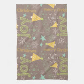 Linge De Cuisine Joyeux Noël, Joie, Arbres de Noël Cuisine (Vertical)