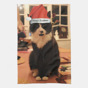 Linge De Cuisine Joyeux Noël Kitty