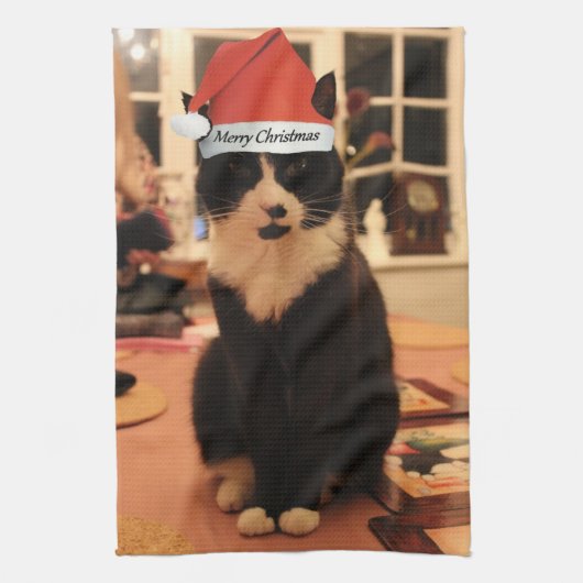 Linge De Cuisine Joyeux Noël Kitty (Vertical)