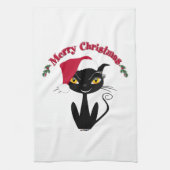 Linge De Cuisine Joyeux Noël Kitty Cat (Vertical)