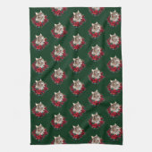 Linge De Cuisine Joyeux Noël Maine Coon Chat (Vertical)