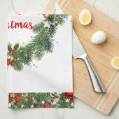 Linge De Cuisine Joyeux Noël Maison de vacances (Quart Plié)