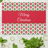 Linge De Cuisine Joyeux Noël Mi-Siècle Moderne Star Ornement (Plié)