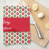 Linge De Cuisine Joyeux Noël Mi-Siècle Moderne Star Ornement (Quart Plié)