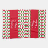 Linge De Cuisine Joyeux Noël Mi-Siècle Moderne Star Ornement (Horizontal)