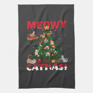 Linge De Cuisine Joyeux Noël miaou
