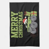 Linge De Cuisine Joyeux Noël Monster Camion Toddler Boys Noël (Vertical)