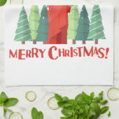 Linge De Cuisine Joyeux Noël New York Santa Claus Statue De Lib (Plié)