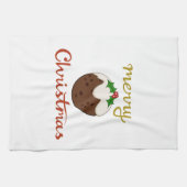 Linge De Cuisine Joyeux Noël+Pudding Design (Horizontal)