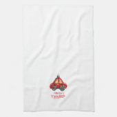 Linge De Cuisine Joyeux Noël Retro Ornement voiture (Vertical)