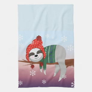 Linge De Cuisine Joyeux Noël Sloth