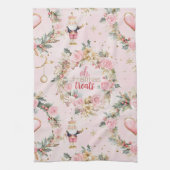 Linge De Cuisine Joyeux Nutcracker rose Vacances Beaux Guirlande pe (Vertical)