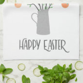 Linge De Cuisine Joyeux Oeufs de Pâques Arbres floraux | Vacances (Plié)