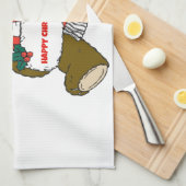Linge De Cuisine Joyeux Ours de Noël (Quart Plié)