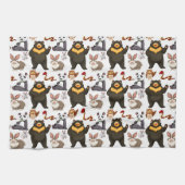 Linge De Cuisine Joyeux Ours Et Amis (Horizontal)