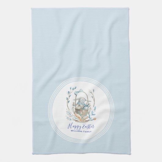 Linge De Cuisine Joyeux Pâques mignonette de lapin de Pâques (Vertical)