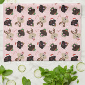 Linge De Cuisine Joyeux Pawlidays Labrador Retriever Dogs (Plié)