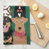 Linge De Cuisine Joyeux Pawlidays Noël mignon (Quart Plié)