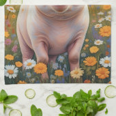 Linge De Cuisine Joyeux Petit Cochon Sunny Daisy Field (Plié)