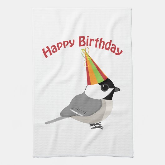 Linge De Cuisine Joyeux poulet d'anniversaire (Vertical)
