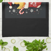 Linge De Cuisine Joyeux poulet de Noël (Plié)