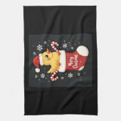 Linge De Cuisine Joyeux poulet de Noël (Vertical)