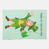 Linge De Cuisine Joyeux Saint Patrick's Day Leprechaun (Horizontal)