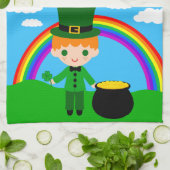 Linge De Cuisine Joyeux St. Patrick's Day Young Leprechaun (Plié)