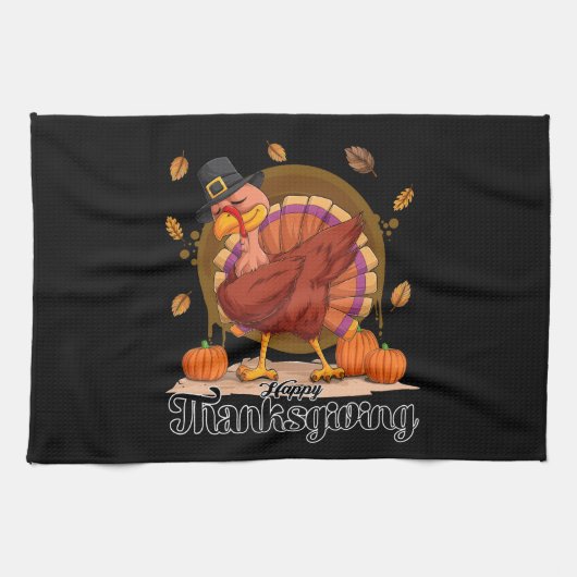 Linge De Cuisine Joyeux Thanksgiving (Horizontal)